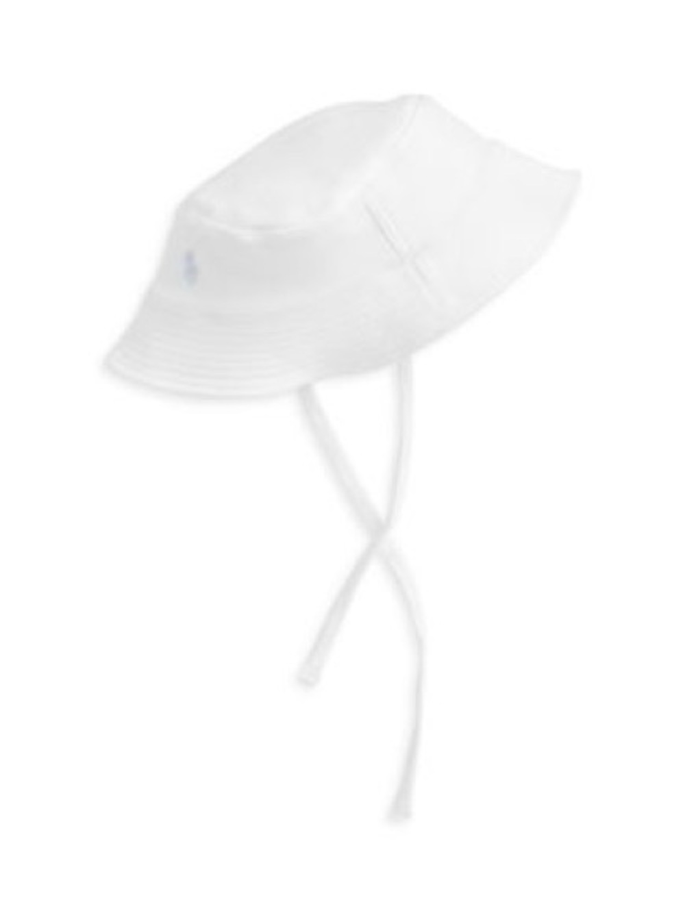 Ralph Lauren White Logo Bucket Hat with Straps